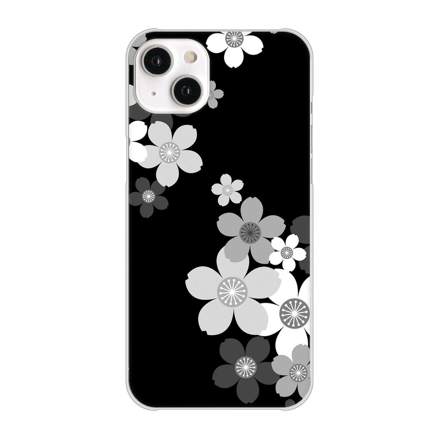 iPhone 14 Plus 1334 桜のフレーム ハードケース 背面印刷