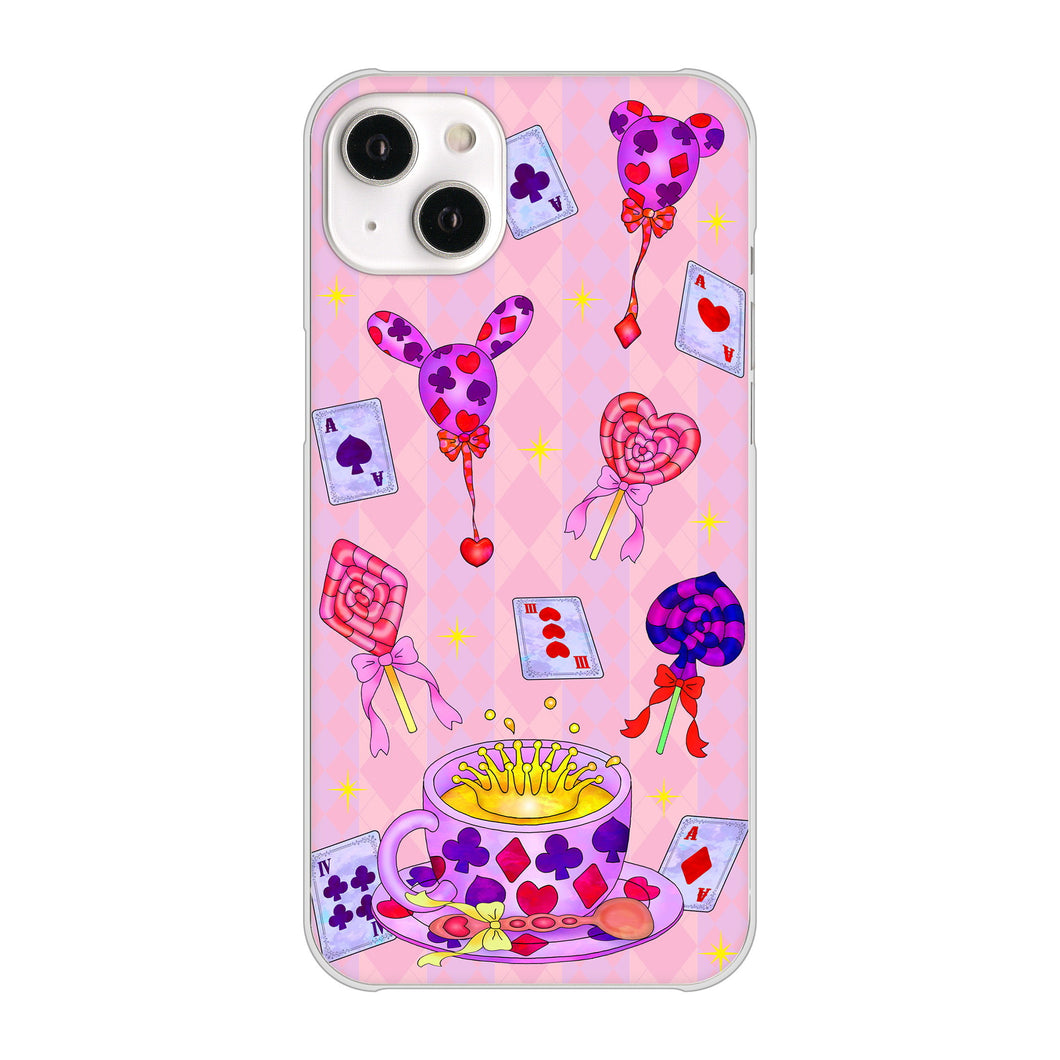iPhone 14 Plus AG817 トランプティー（ピンク） ハードケース 背面印刷
