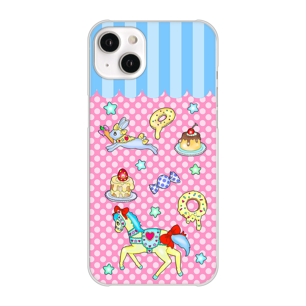 iPhone 14 Plus AG827 メリーゴーランド（ピンク） ハードケース 背面印刷