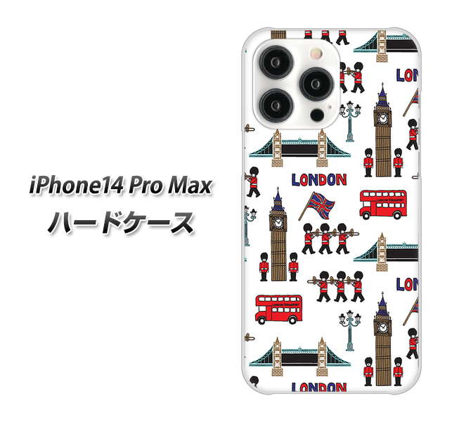 iPhone 14 Pro Max EK811 ロンドンの街 ハードケース 背面印刷