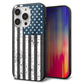 iPhone14 Pro 強化ガラス＆TPUスマホケース ガラプリ【EK864 アメリカンフラッグビンテージ】