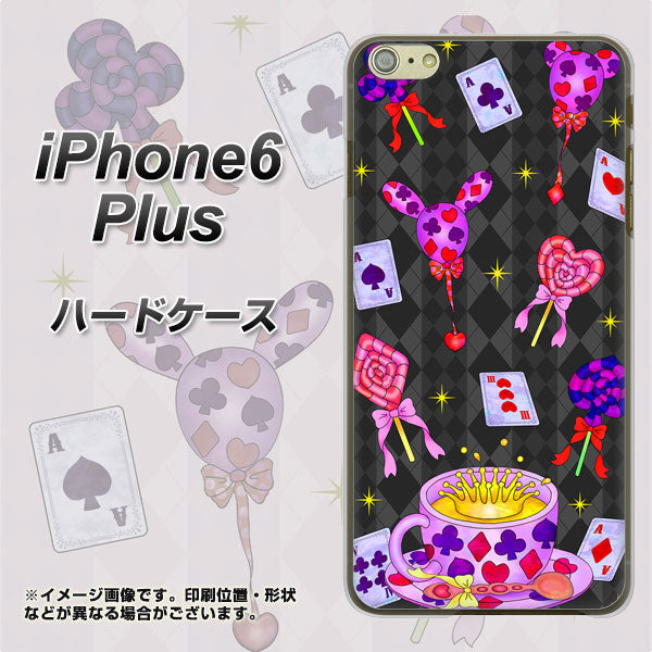 iPhone 6 Plus AG818 トランプティー（黒） ハードケース 背面印刷