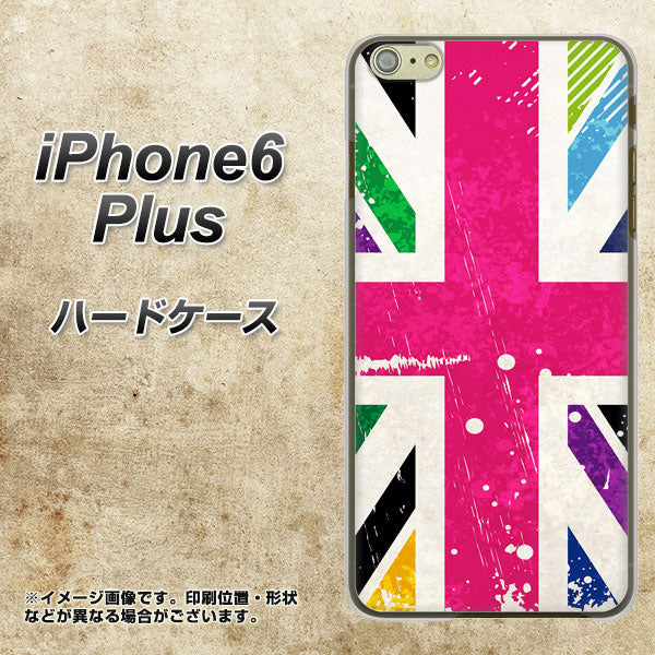 iPhone 6 Plus SC806 ユニオンジャック ピンクビンテージ ハードケース 背面印刷