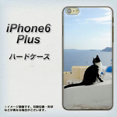 iPhone 6 Plus VA805 ネコと地中海 ハードケース 背面印刷