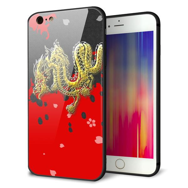 iPhone6s PLUS 強化ガラス＆TPUスマホケース ガラプリ【YC901 和竜02】