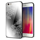 iPhone6s PLUS 強化ガラス＆TPUスマホケース ガラプリ【YJ340 モノトーン 雪の結晶 】