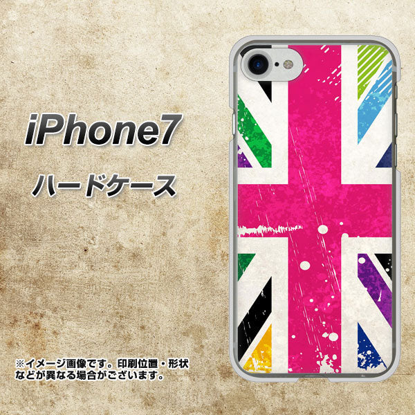 iPhone 7 SC806 ユニオンジャック ピンクビンテージ ハードケース 背面印刷