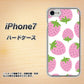 iPhone 7 SC816 大きいイチゴ模様 ピンク ハードケース 背面印刷