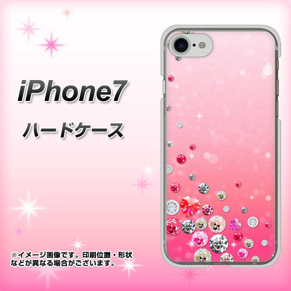 iPhone 7 SC822 スワロデコ風プリント ハードケース 背面印刷
