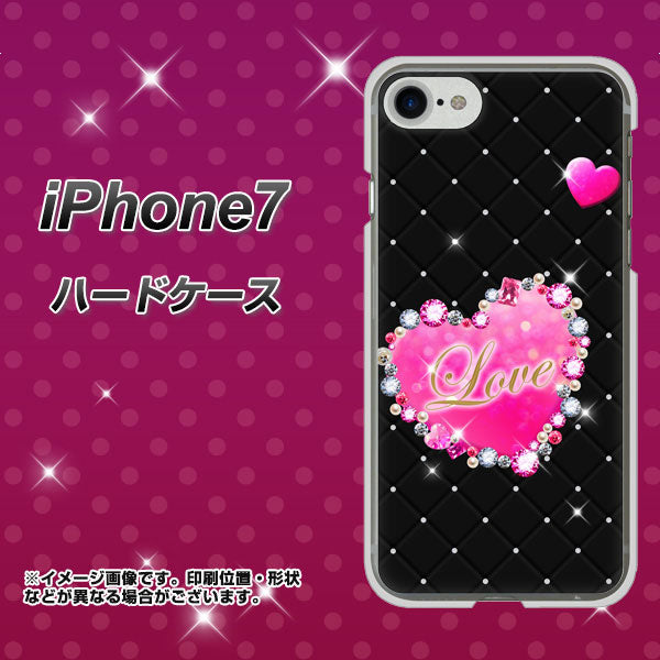 iPhone 7 SC823 スワロデコ風プリント ハードケース 背面印刷