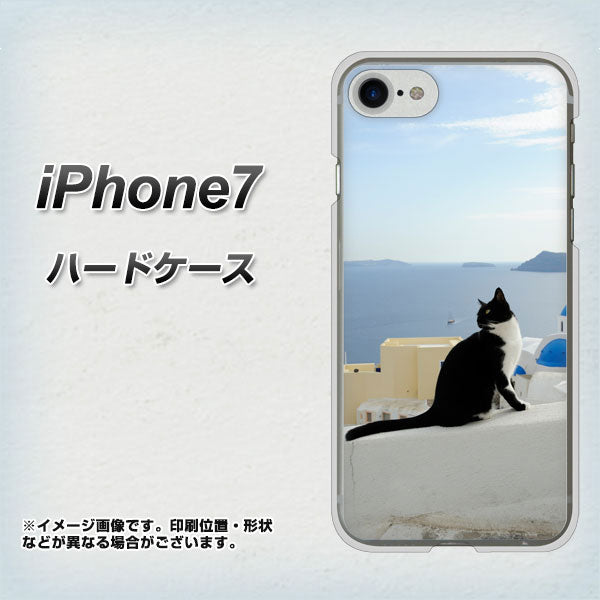 iPhone 7 VA805 ネコと地中海 ハードケース 背面印刷