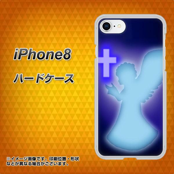 iPhone 8 1249 祈りを捧げる天使 ハードケース 背面印刷