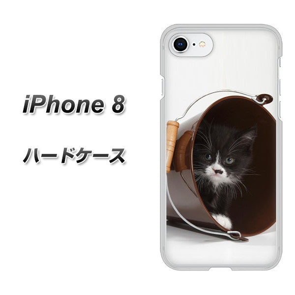 iPhone 8 VA800 ネコとバケツ ハードケース 背面印刷