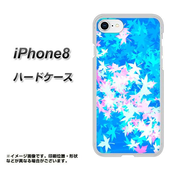 iPhone 8 YJ290 デザインもみじ ハードケース 背面印刷
