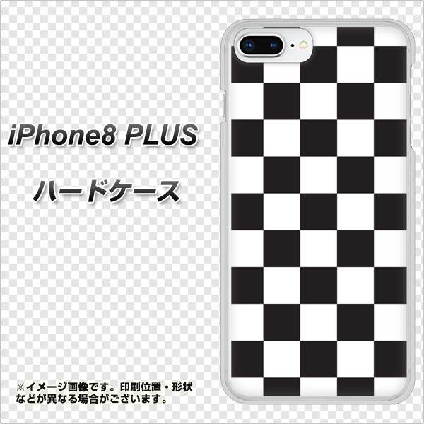 iPhone 8 Plus 151 フラッグチェック ハードケース 背面印刷
