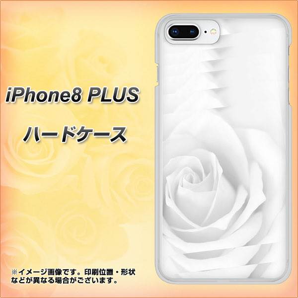 iPhone 8 Plus 402 ホワイトＲｏｓｅ ハードケース 背面印刷