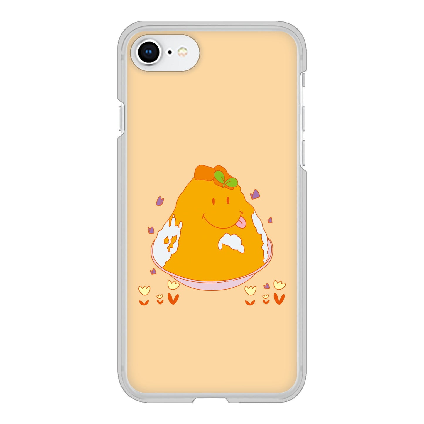 iPhone SE (第2世代) スイーツイラスト ハードケース 背面印刷