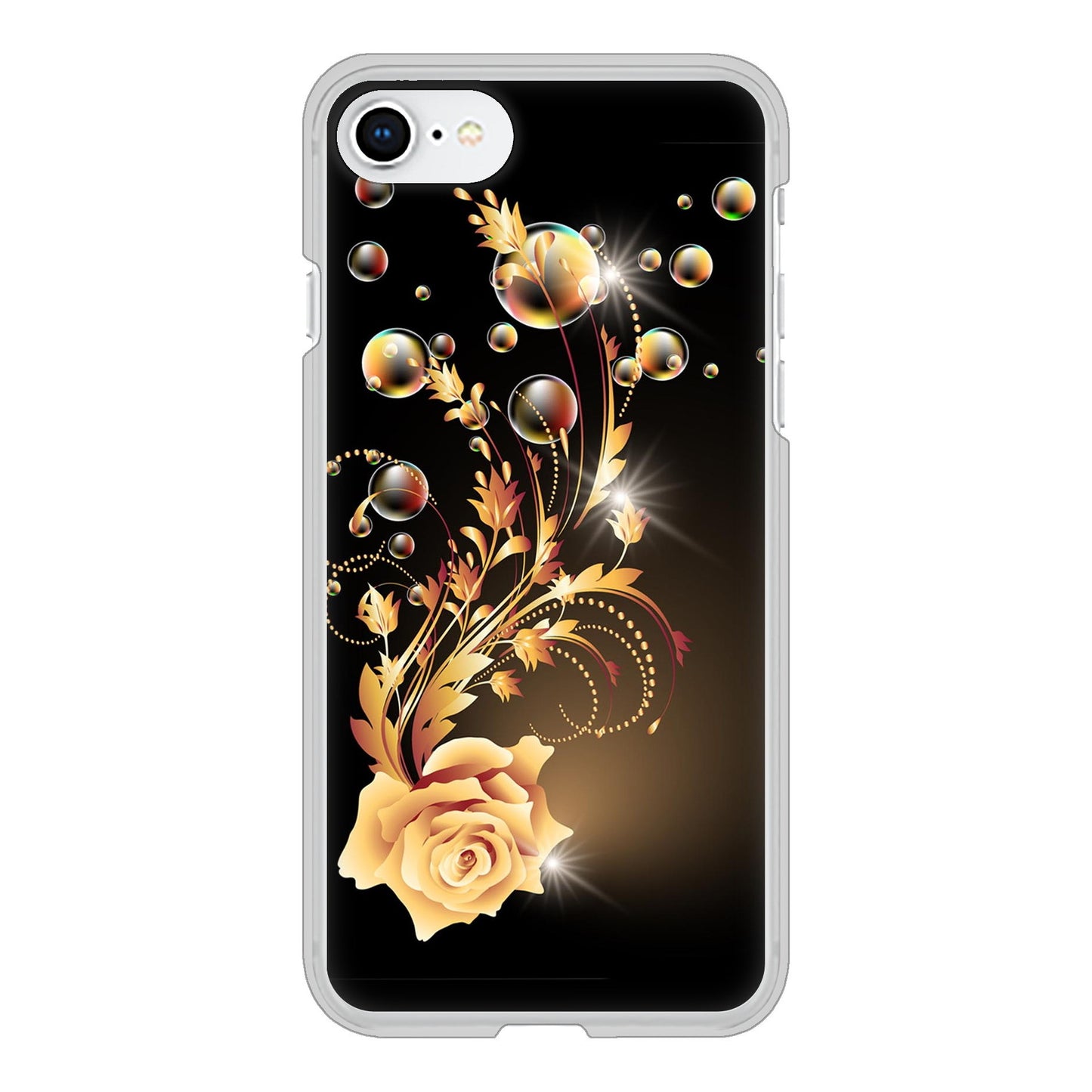 iPhone SE (第2世代) ロマンチックなバラ ハードケース 背面印刷
