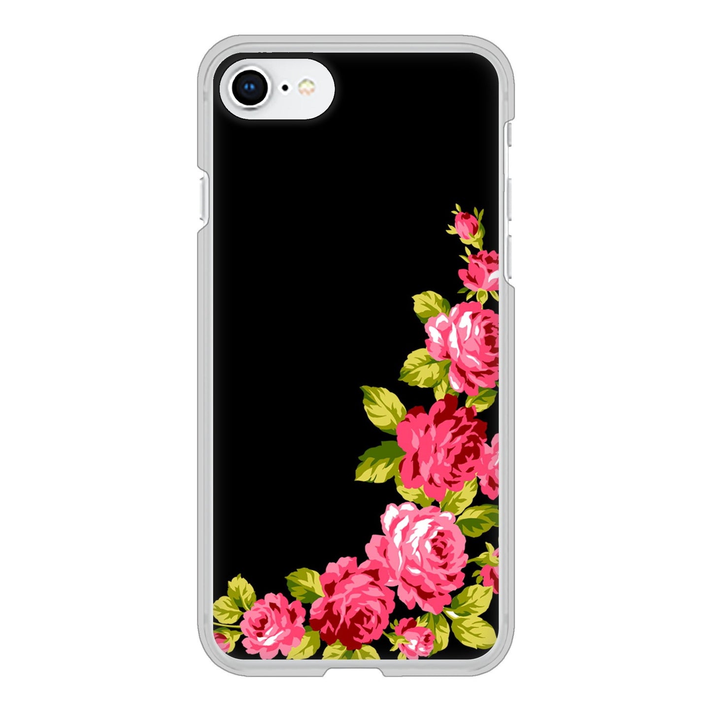 iPhone SE (第2世代) ロマンチックなバラ ハードケース 背面印刷
