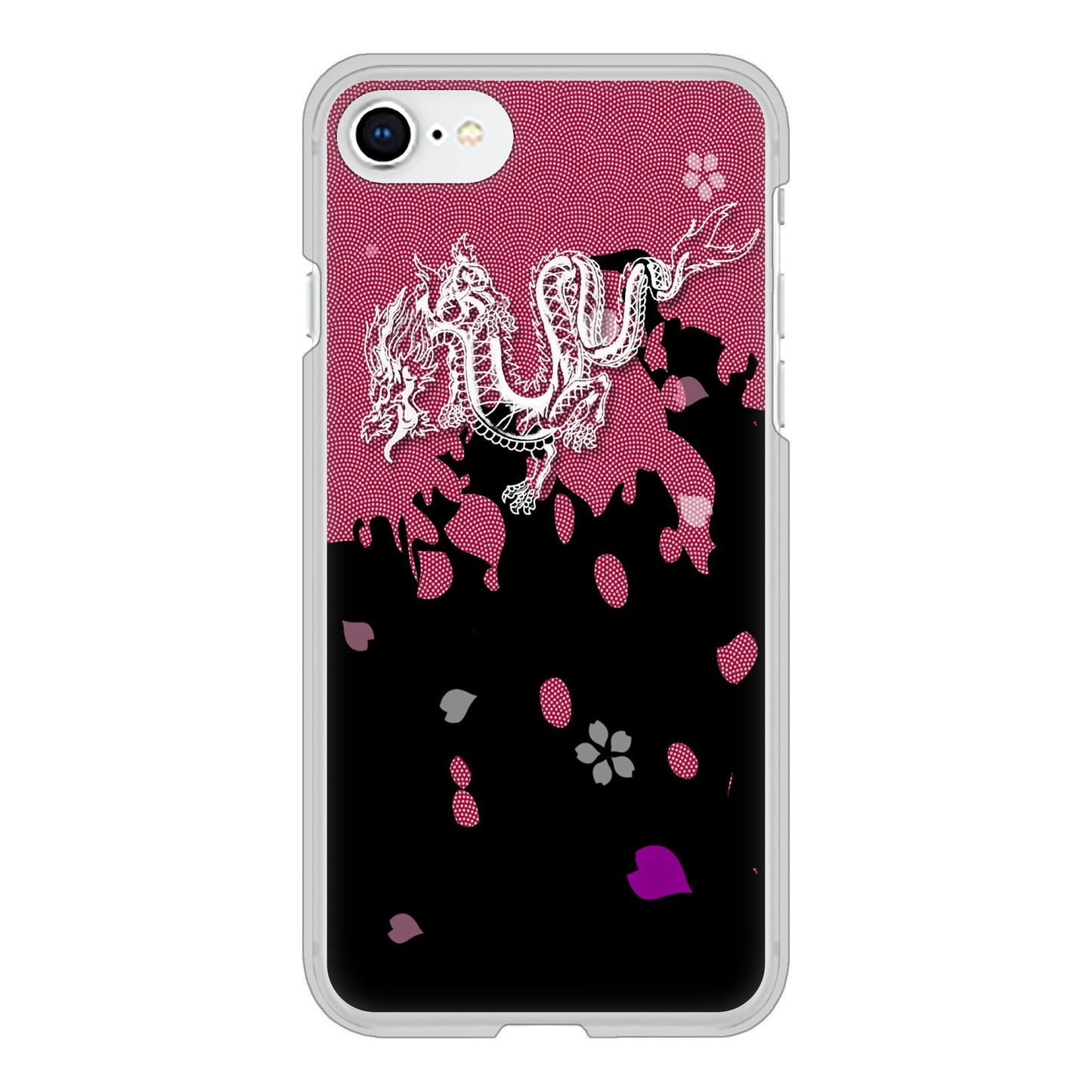 iPhone SE (第2世代) 和竜 ハードケース 背面印刷