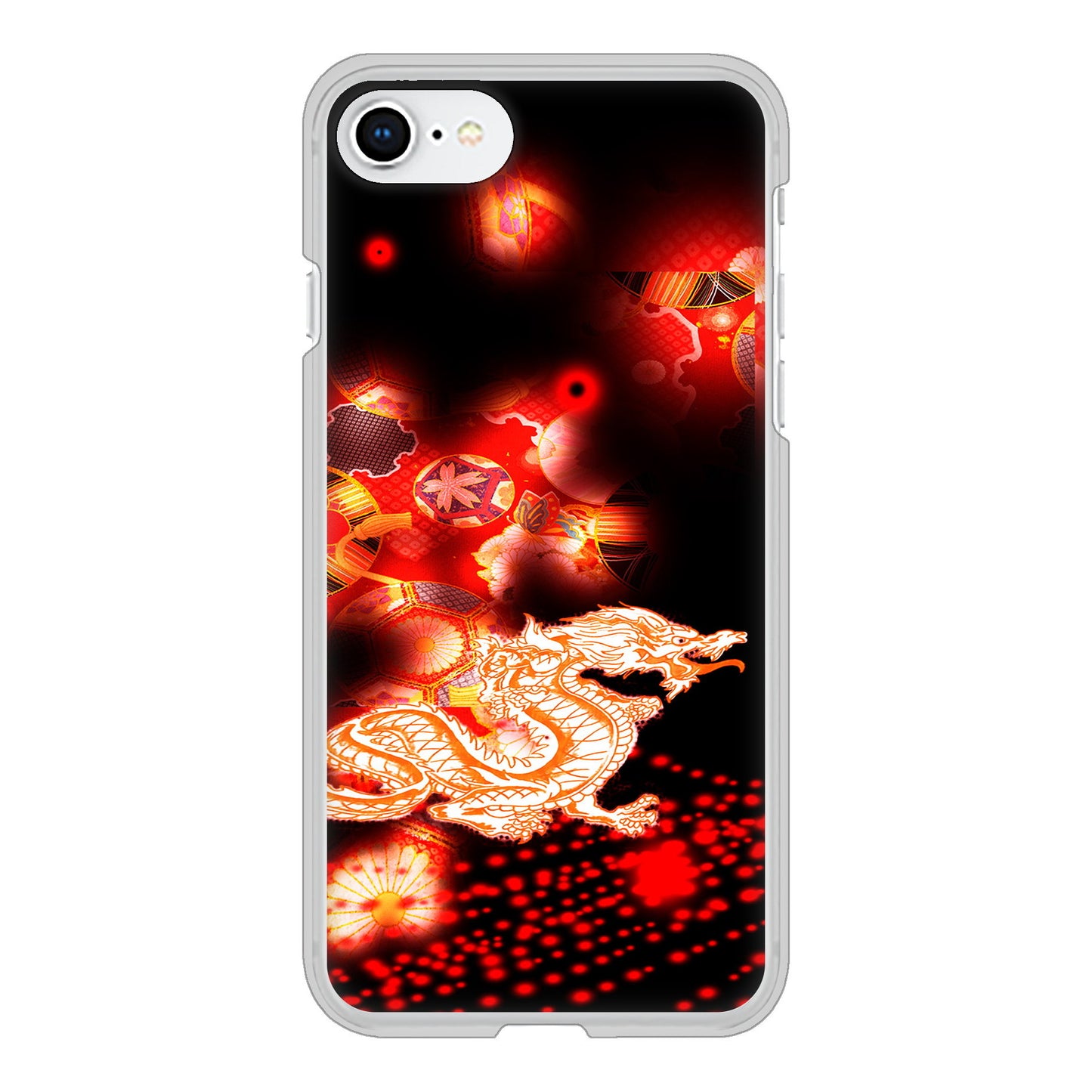 iPhone SE (第2世代) 赤竜 ハードケース 背面印刷