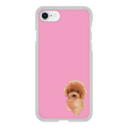 iPhone SE (第2世代) トイプードルレッド ハードケース 背面印刷