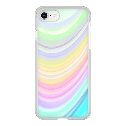 iPhone SE (第2世代) レインボー ハードケース 背面印刷