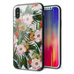 iPhone X 強化ガラス＆TPUスマホケース ガラプリ【SC895 ボタニカル フォレスト】
