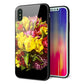iPhone X 強化ガラス＆TPUスマホケース ガラプリ【YI883 フラワー４】