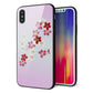 iPhone X 強化ガラス＆TPUスマホケース ガラプリ【YJ320 桜 和】