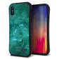 iPhone X スマホケース 「SEA Grip」 グリップケース Sライン 【KM869 大理石GR】 UV印刷