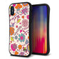 iPhone XS スマホケース 「SEA Grip」 グリップケース Sライン 【323 小鳥と花】 UV印刷