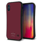 iPhone XS スマホケース 「SEA Grip」 グリップケース Sライン 【KM919 レトロカラー(バーガンディー)】 UV印刷