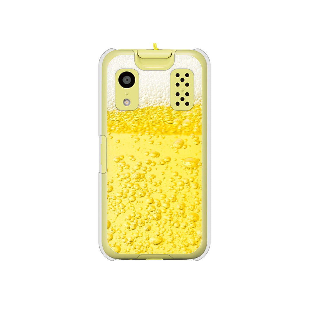 キッズケータイ KY-41C docomo 450 生ビール ハードケース 背面印刷