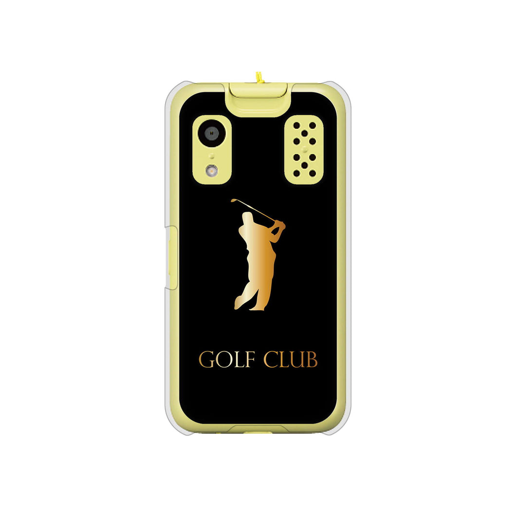 キッズケータイ KY-41C docomo 610 GOLFCLUB ハードケース 背面印刷