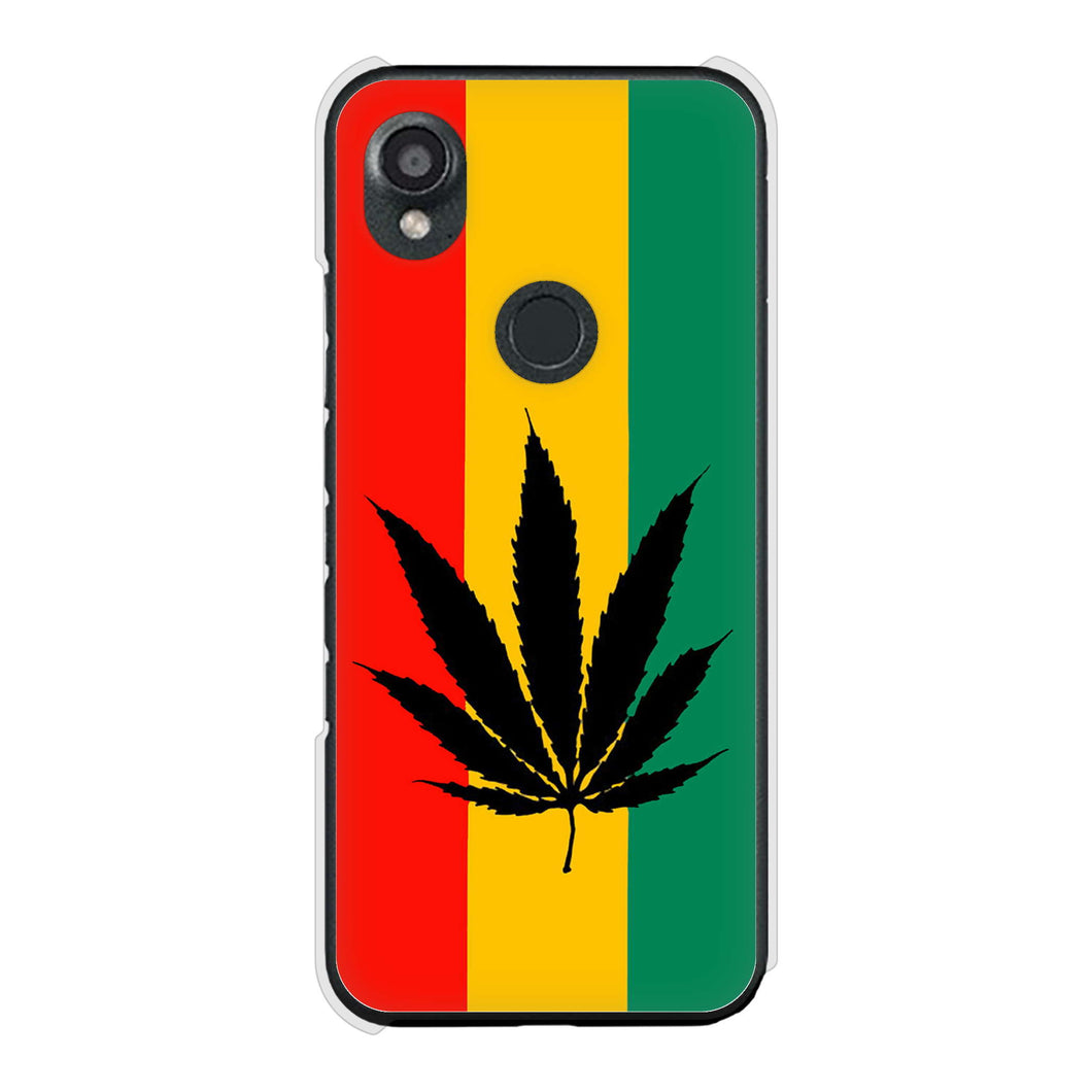 DIGNO SX3 KYG02 au 083 大麻ラスタカラー ハードケース 背面印刷