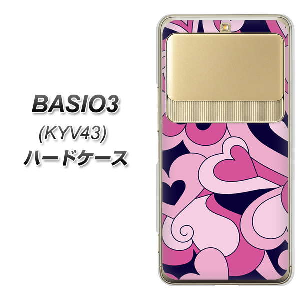 BASIO3 au KYV43 223 ハートの調べ ハードケース 背面印刷
