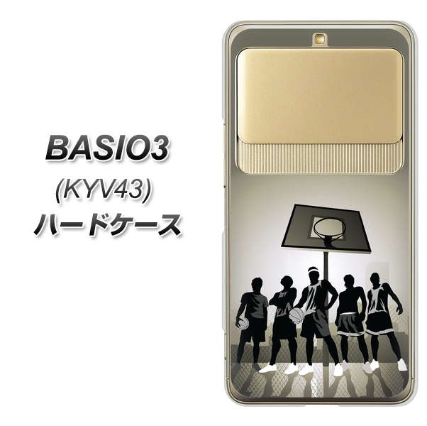 BASIO3 au KYV43 389 クールバスケ ハードケース 背面印刷