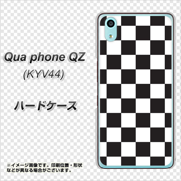 Qua phone QZ KYV44 au 151 フラッグチェック ハードケース 背面印刷