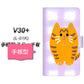 V30+ L-01K docomo YF822 にゃんこ 通常型 プリント手帳型ケース