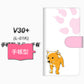 V30+ L-01K docomo YF998 バウワウ09 通常型 プリント手帳型ケース