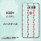 V30+ L-01K docomo 744 イングリッシュガーデン（ブルー） ハードケース 背面印刷