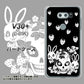 V30+ L-01K docomo AG837 苺兎（黒） ハードケース 背面印刷