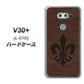 V30+ L-01K docomo EK823 レザー風ユリ ハードケース 背面印刷