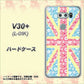 V30+ L-01K docomo EK895 ユニオンジャックパステルフラワー ハードケース 背面印刷