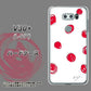 V30+ L-01K docomo OE836 手描きシンプル ホワイト×レッド ハードケース 背面印刷