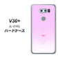 V30+ L-01K docomo YA955 ハート02 素材ホワイト ハードケース 背面印刷