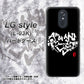 LG style L-03K docomo OE802 世界の言葉で「愛（ブラック）」のデザイン筆文字（書道家作品） ハードケース 背面印刷