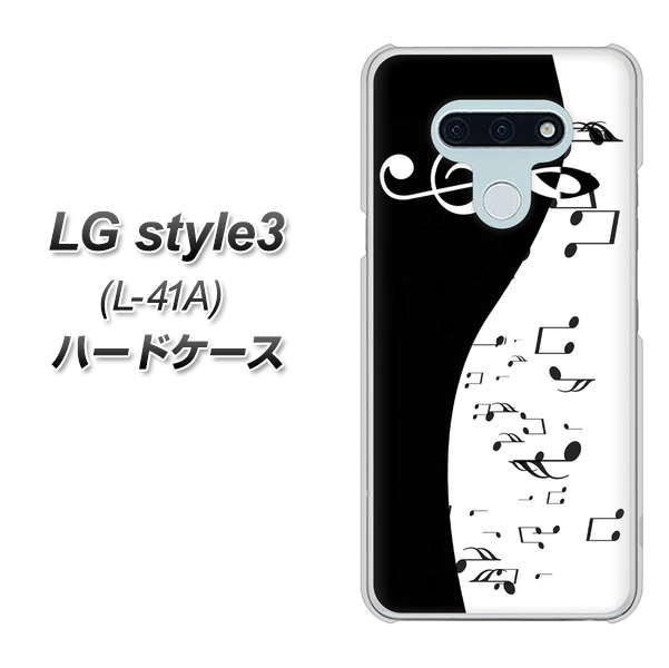 LG style3 L-41A docomo 114 モノトーンのリズム ハードケース 背面印刷