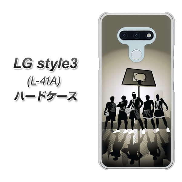 LG style3 L-41A docomo 389 クールバスケ ハードケース 背面印刷